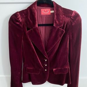 Juice couture velvet jacket, size 0